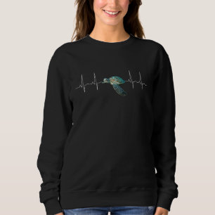 Turtles Heartbea Turtles For Kids Sea Animals Sweatshirt