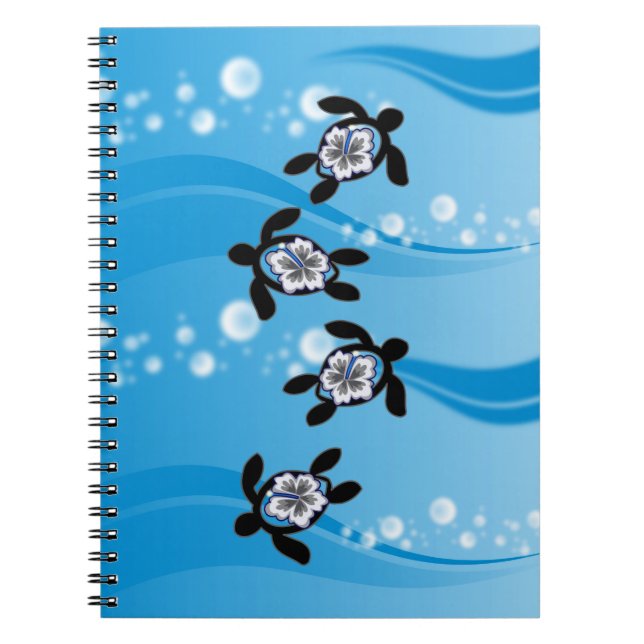 turtles & hibiscus notebook (Front)