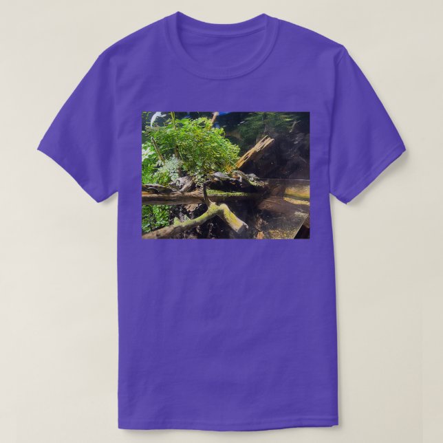 Turtles in a Row at the Tennessee Aquarium T-Shirt (Design Front)