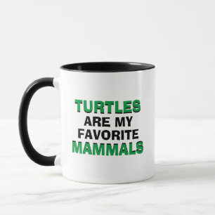 Turtles Mammals Coffee Cheese Biology Joke Funny Mug