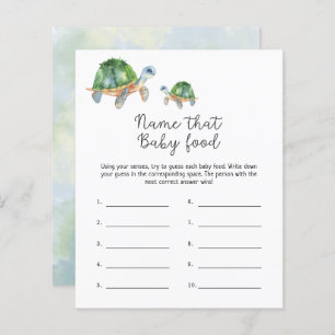 Turtles Name that baby Food shower game