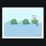 TURTLES PADDLING poster by Sandra Boynton<br><div class="desc">Sometimes you have to think out of the box. Shell. Whatever.</div>