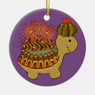 turtle's party dress ceramic tree decoration