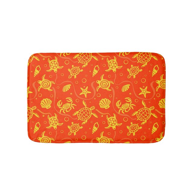 Turtles Pattern Bath Mat (Front)