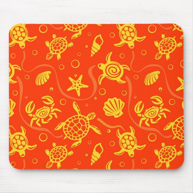 Turtles Pattern Mouse Mat (Front)