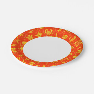 Turtles Pattern Paper Plate