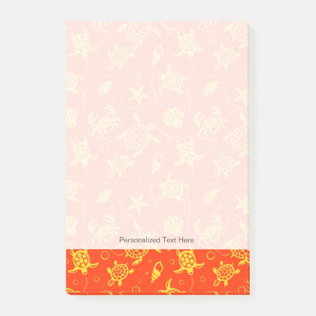 Turtles Pattern Post-it Notes (Front)