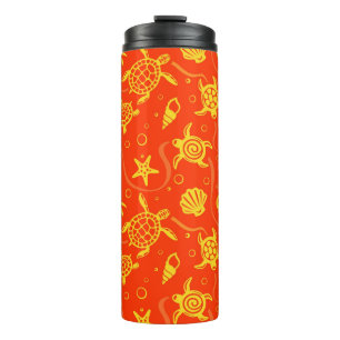 Turtles Pattern Thermal Tumbler