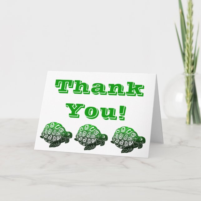 Turtles Thank You Card (Front)