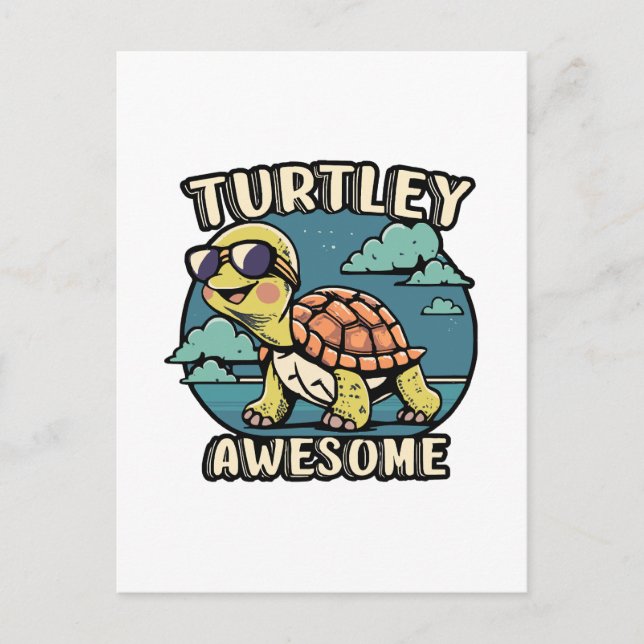 Turtley Awesome  Postcard (Front)