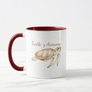 Turtley Awesome Sea Turtle Ocean Sea Animal Art   Mug