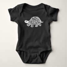 Turtley Awesome Turtle Pun Tortoise Baby Bodysuit
