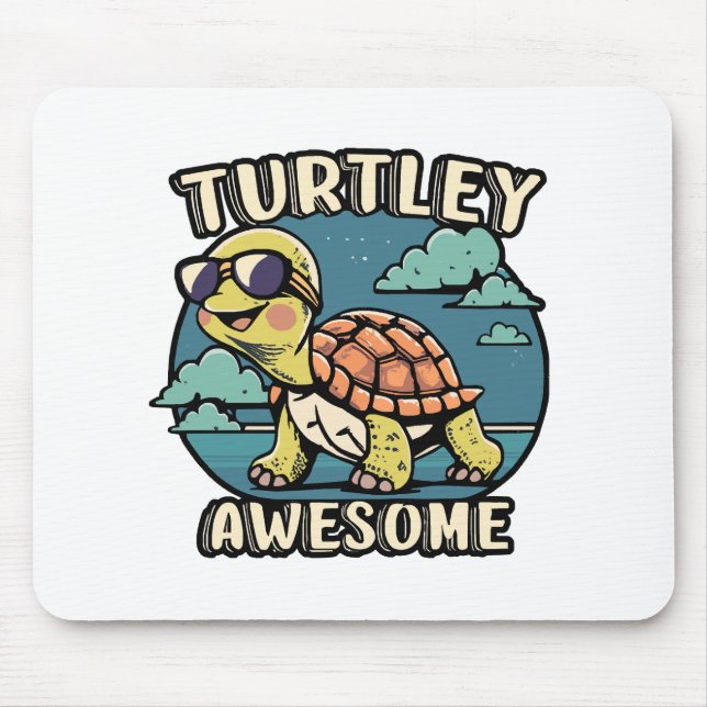Turtley Awesome Turtley Awesome  Mouse Mat (Front)