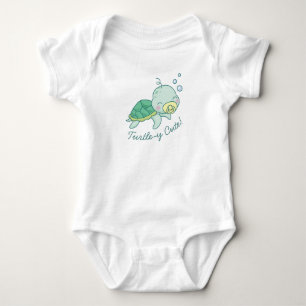 Turtley Cute Sea Turtle Baby Shower Kawaii Bodysuit