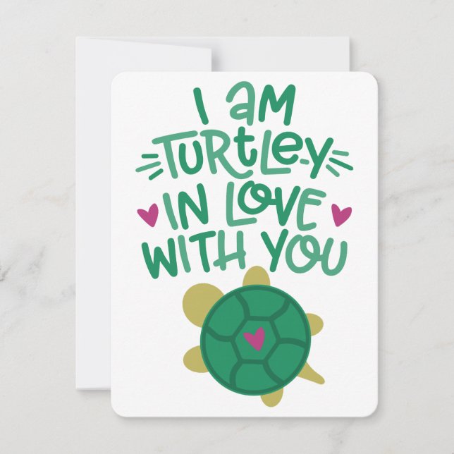 TURTLEY IN LOVE HOLIDAY CARD (Front)