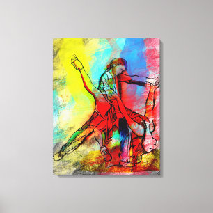 Tus Labios de Rubi - Your Ruby Lips Tango Canvas Print