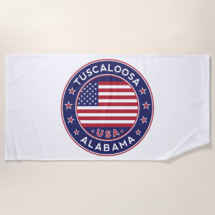 Tuscaloosa, Alabama Beach Towel