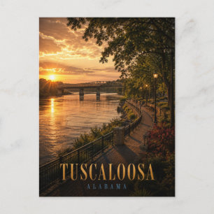 Tuscaloosa Alabama Black Warrior Riverwalk REALMS Postcard