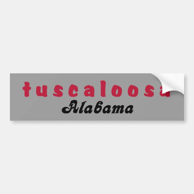 Tuscaloosa Alabama Bumper Sticka Bumper Sticker (Front)