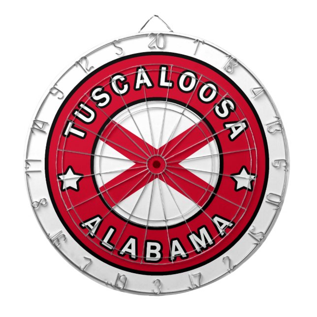 Tuscaloosa Alabama Dartboard (Front)