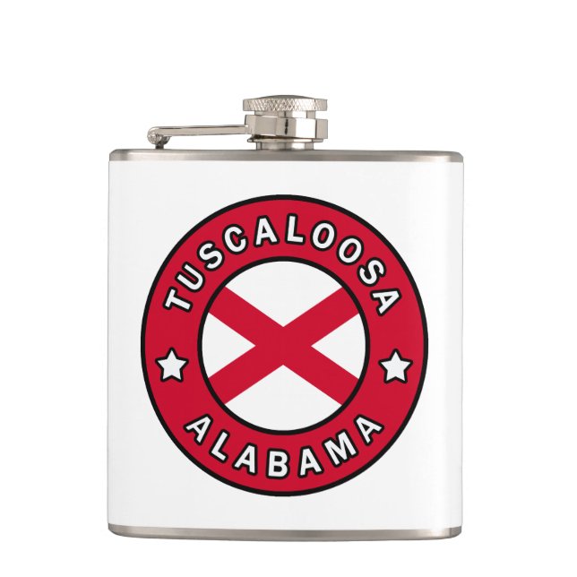 Tuscaloosa Alabama Hip Flask (Front)