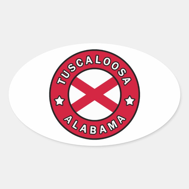 Tuscaloosa Alabama Oval Sticker (Front)