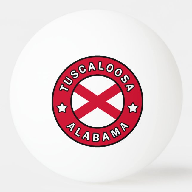 Tuscaloosa Alabama Ping Pong Ball (Front)
