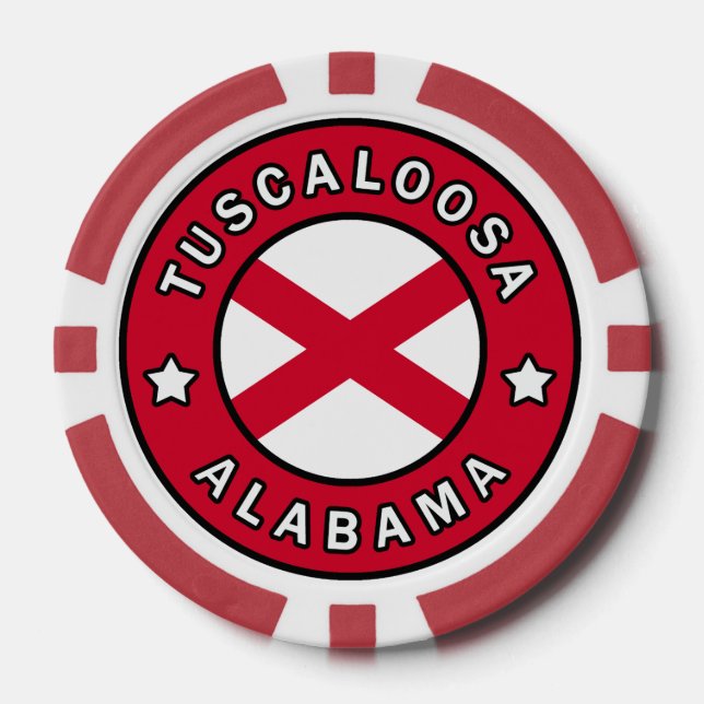 Tuscaloosa Alabama Poker Chips (Front)