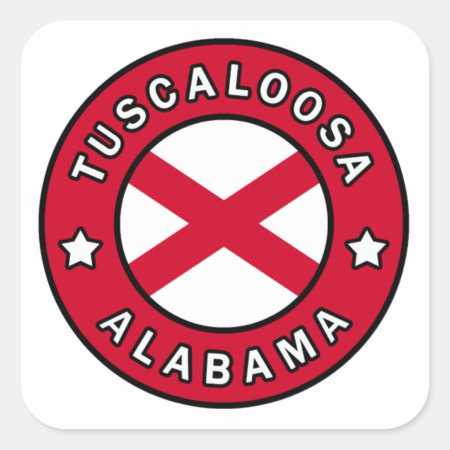 Tuscaloosa Alabama Square Sticker (Front)