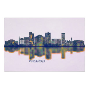 Tuscaloosa Skyline Poster