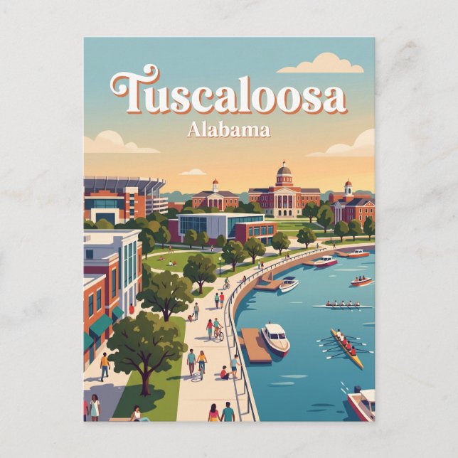 Tuscaloosa USA Postcard (Front)