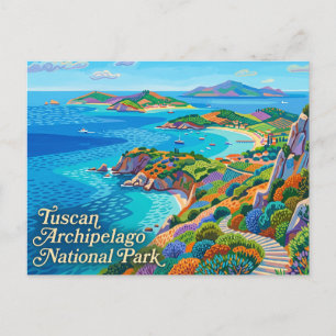 Tuscan Archipelago National Park Italy Postcard