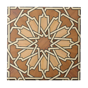 tuscan black gold flower circle tiles