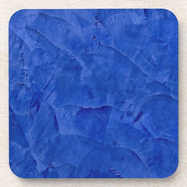 Tuscan Blue Faux Finish Coaster (Front)