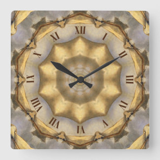 Tuscan Colour Retro ~ Square Wall Clock