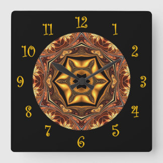 Tuscan Colours ~ Beautiful Exotic & Mysterious ~ Square Wall Clock