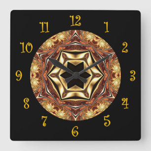 Tuscan Colours ~ Beautiful Exotic & Mysterious ~ Square Wall Clock