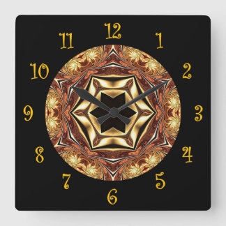 Tuscan Colours ~ Beautiful Exotic & Mysterious ~ Square Wall Clock