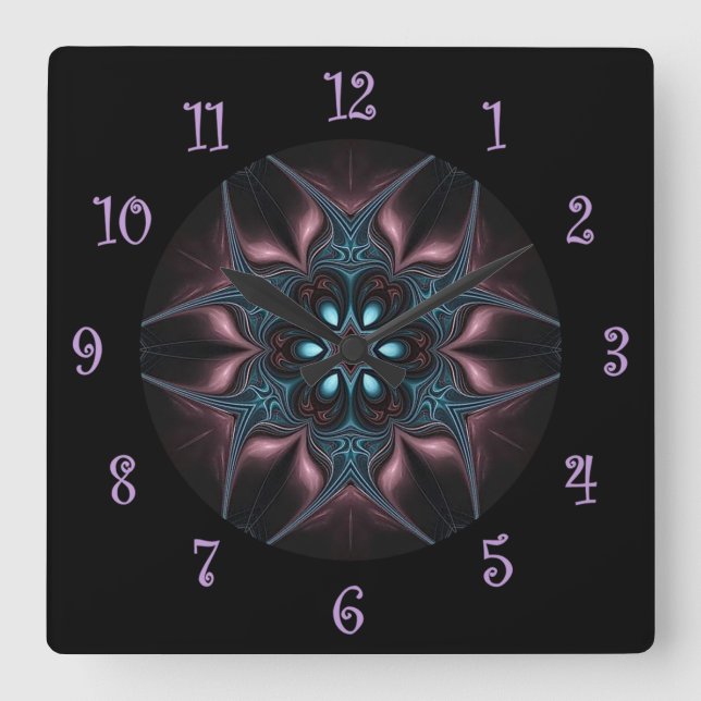 Tuscan Colours ~ Beautiful Exotic & Mysterious ~  Square Wall Clock (Front)