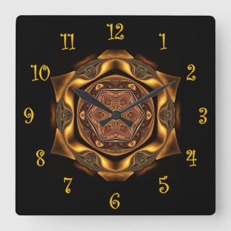 Tuscan Colours ~ Beautiful Exotic & Mysterious ~ Square Wall Clock
