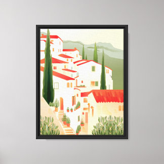 Tuscan Countryside Retreat Canvas Print