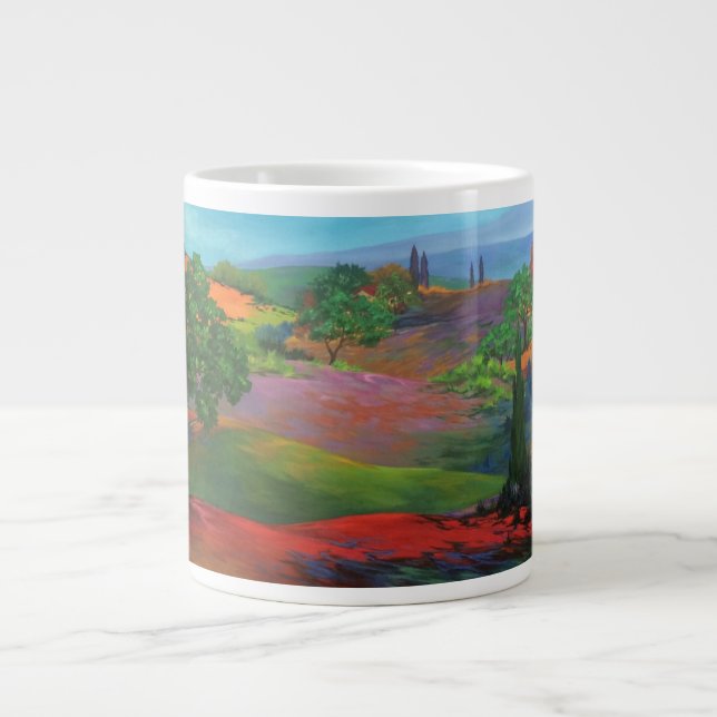 Tuscan Fantasy Large Coffee Mug (Front)