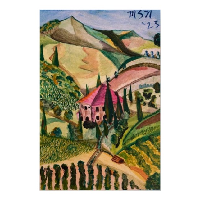 Tuscan Farmhouse Poster (Front)