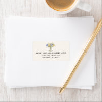 Tuscan Garden Urn Floral Wedding RSVP Address