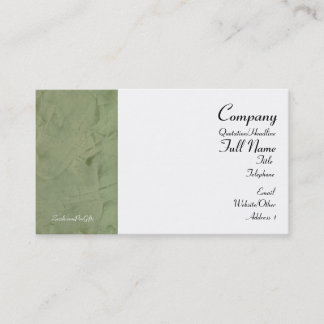 Tuscan Green Wrapped Business Cards