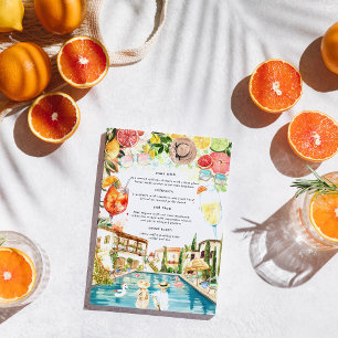 Tuscan Italian Pool Party   Spritz Menu