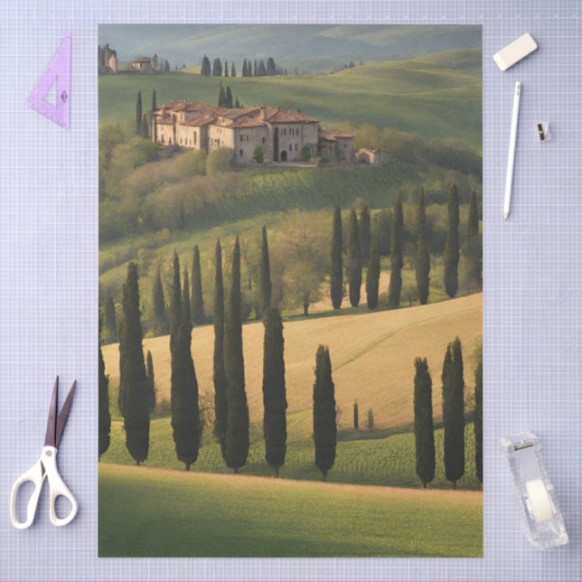 Tuscan Italy Decoupage  Tissue Paper (Craft)