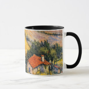 Tuscan landscape art   countryside painting print mug