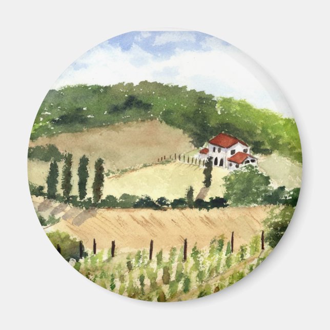 Tuscan Landscape Magnet (Front)
