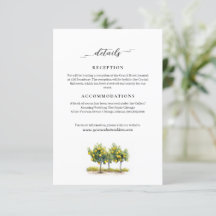 Tuscan Lemon Summer Wedding Information